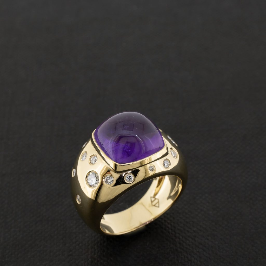 Bague en améthyste