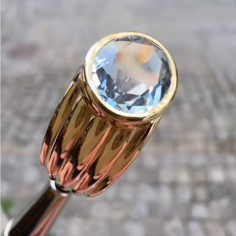 Transformation d'une bague avec aigue-marine, après