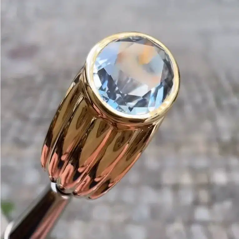 Transformation d'une bague avec aigue-marine, après