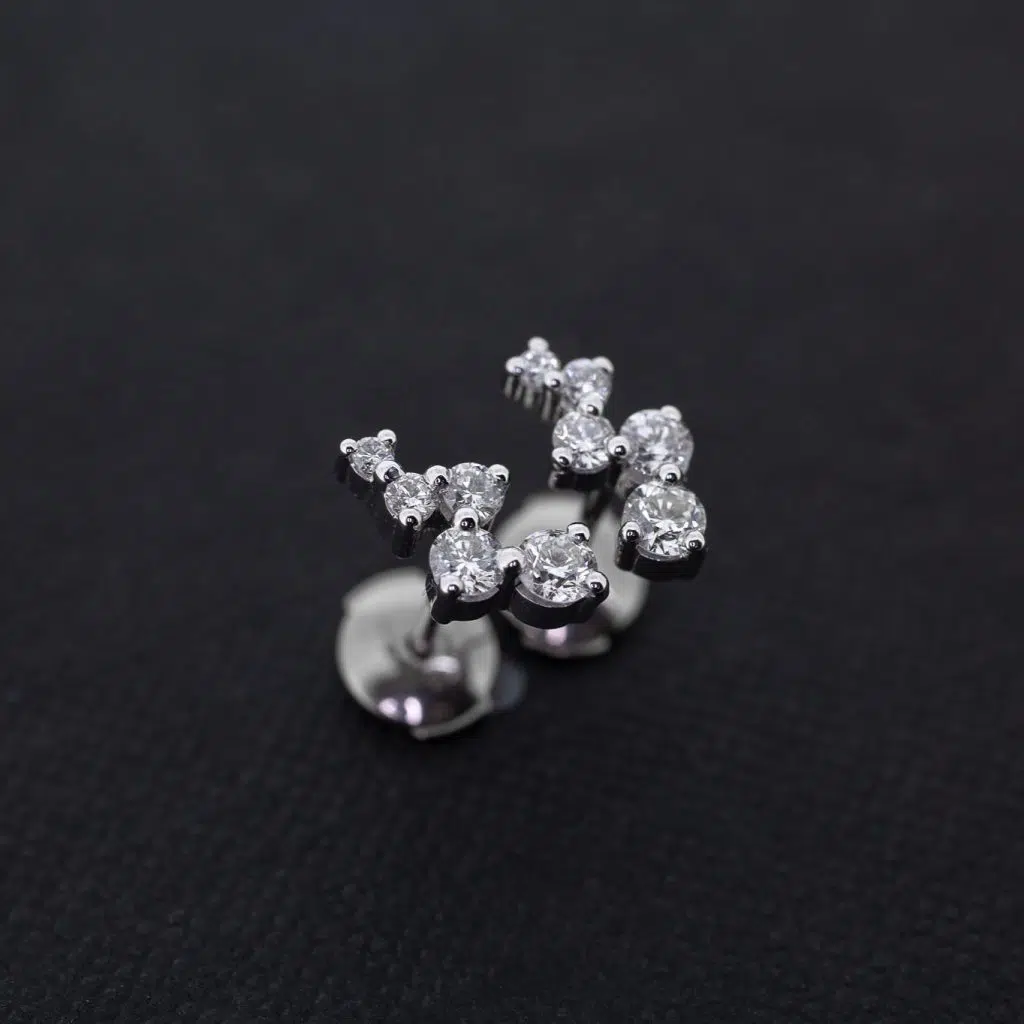 Boucles d'oreilles diamants